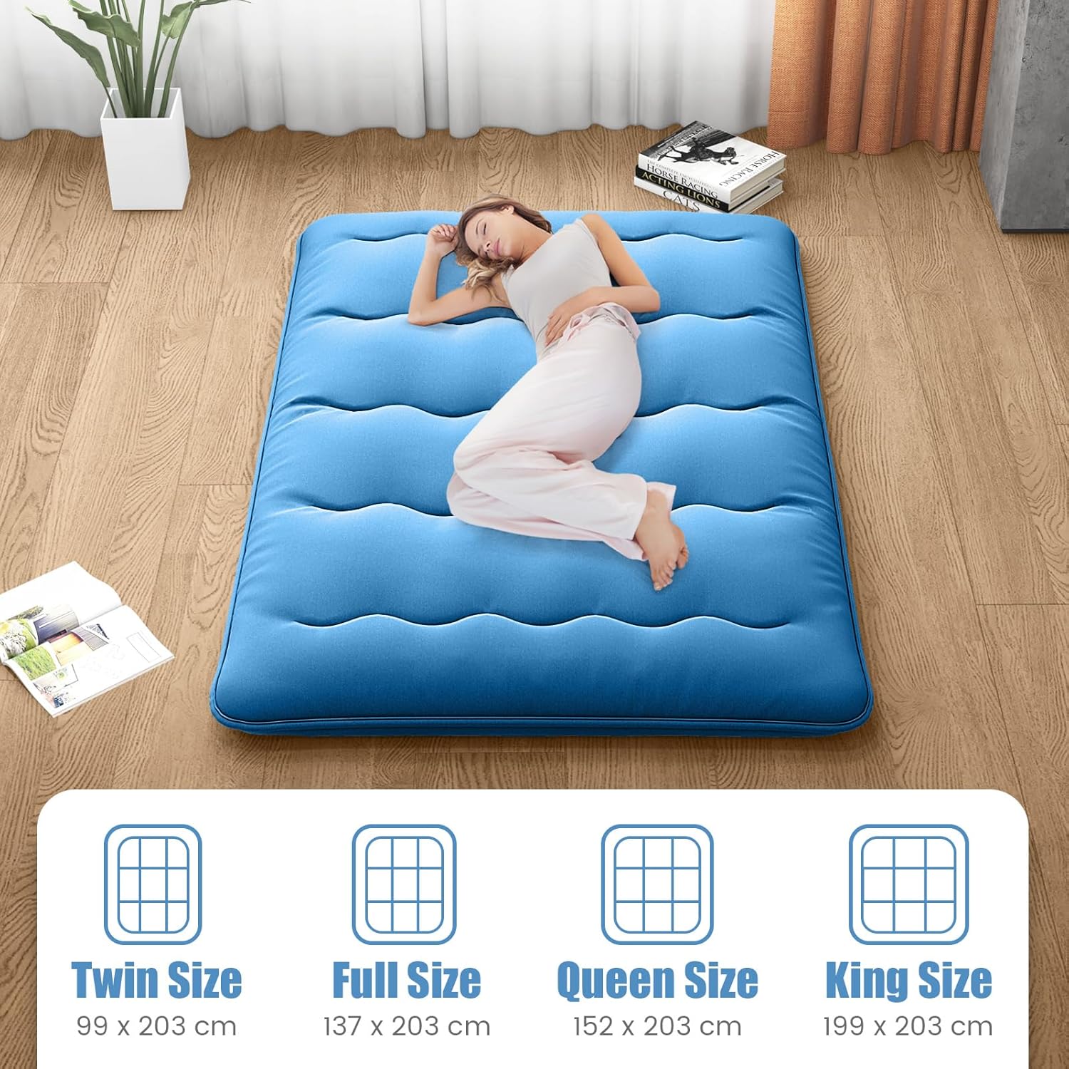 Matelas Futon Portable Pliable, Tatami Pliable Japonais, Matelas De