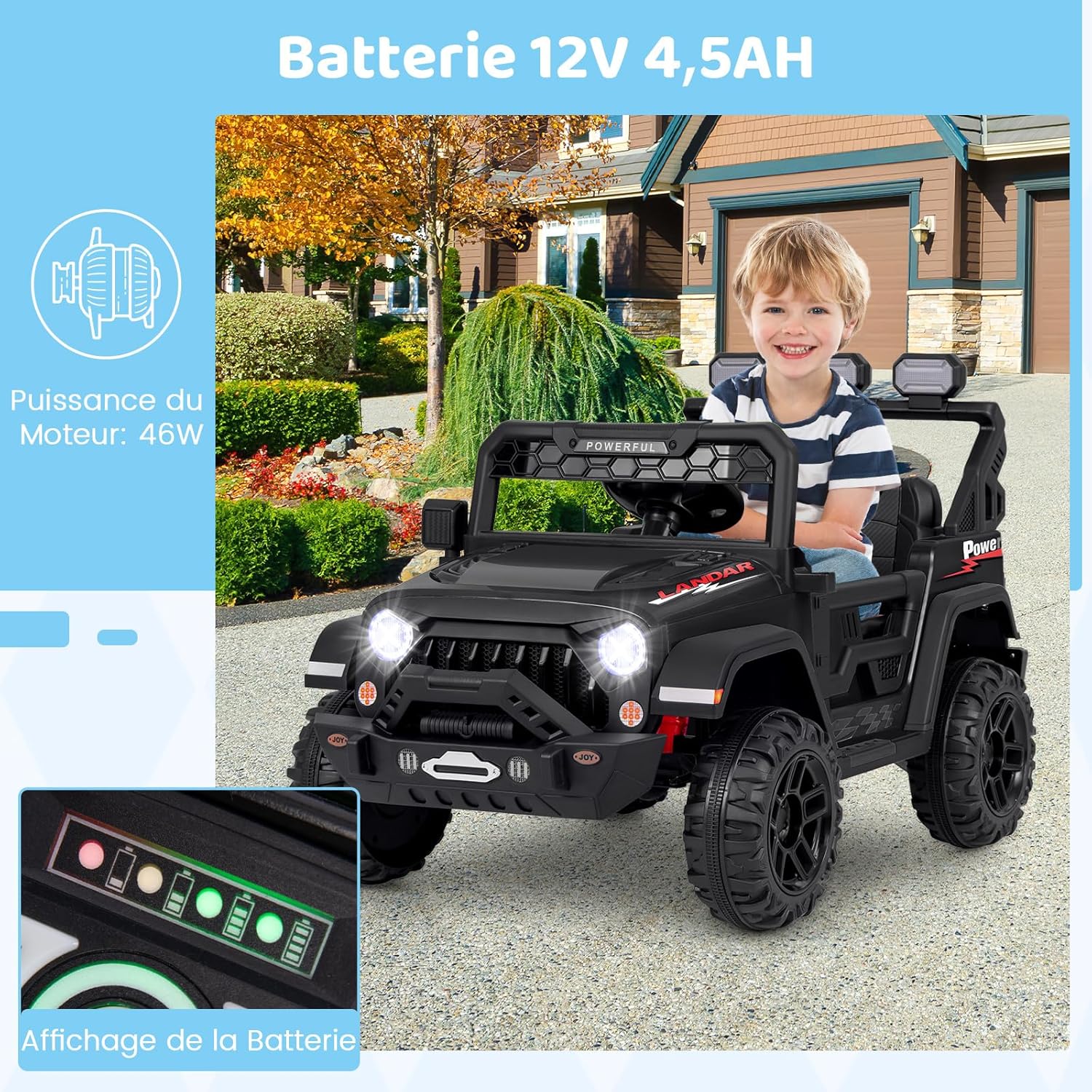 Quad Électrique Pour Enfants 24V Voiture Tout-terrain Avec 2 Places 4 Roues 4 Moteur Demarrage Progressif Et Suspension Pour 3 8 Ans Rose 91792378