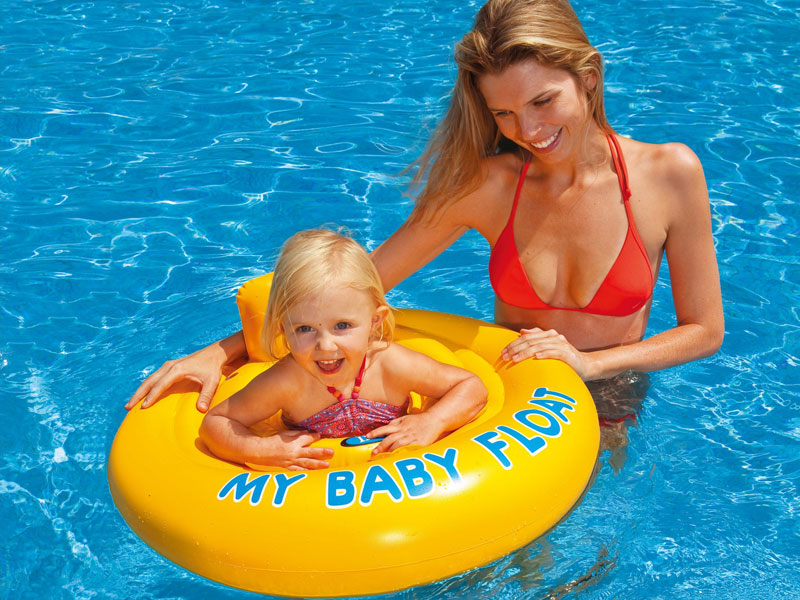 Bouée Bébé Avec Siège Intégré - Anneau De Natation Gonflable PVC Pour Enfant, Jouet Piscine Sécurisé - 5