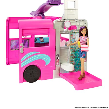Barbie - Coffret Camping-Car Transformable - Véhicule Poupée Mannequin - 3  ans et + au meilleur prix