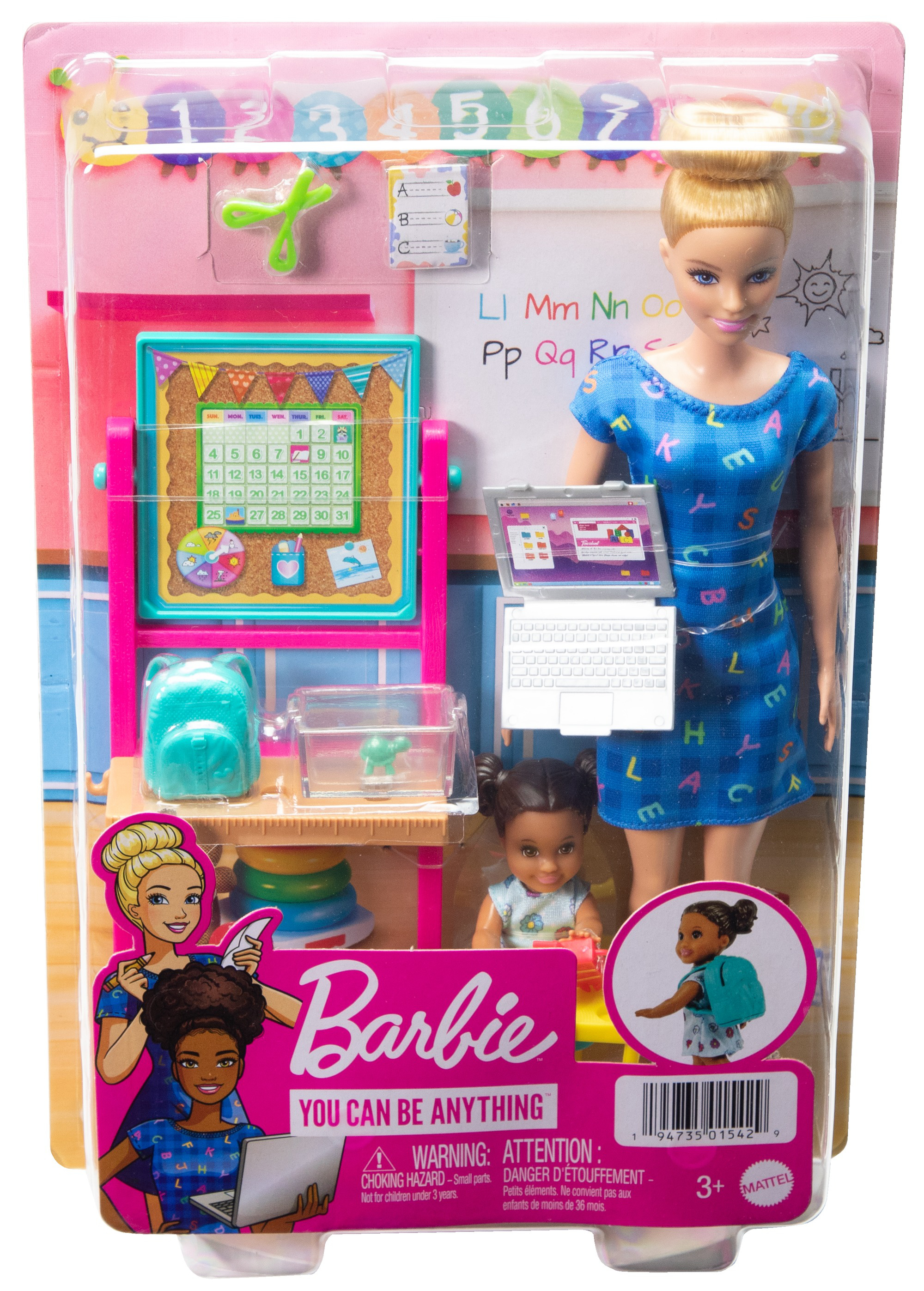 Barbie - coffret barbie et ses chats, poupees