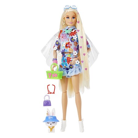Barbie - Barbie Extra robe fleurie - Poupée mannequin - Dès 3 ans au  meilleur prix