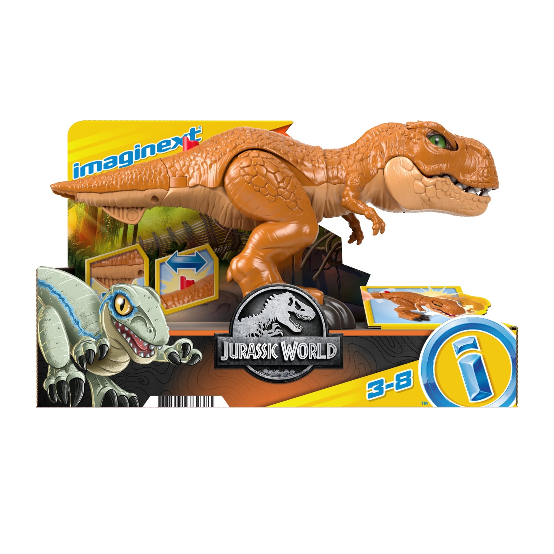 2 pièces/boîte Jouet Pression Lanceur Dinosaure Voiture , Réaliste  Tyrannosaure Rex , Enfants Éducatif Cadeau, Mode en ligne