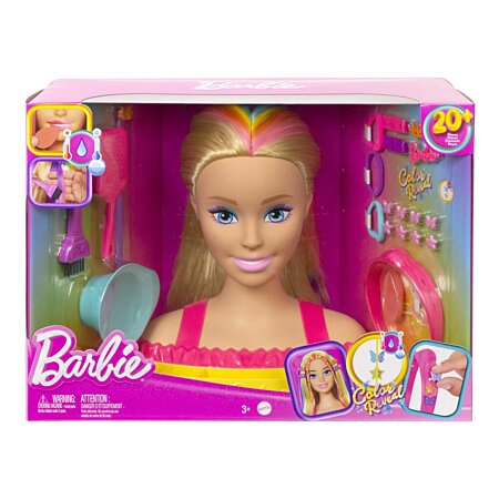 Barbie - Tete a coiffer Arc-En-Ciel 