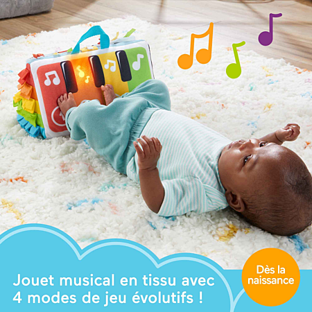 Fisher-Price Jouet pour bébé Laugh & Learn Silly Sounds Piano lumineux Instrument de musique avec chansons d'apprentissage pour nourrissons à partir de 6 mois Fisher-Price Jouet pour bébé Laugh & Learn Silly Sounds Piano lumineux Instrument de musique avec chansons d'apprentissage pour nourrissons à partir de 6 mois