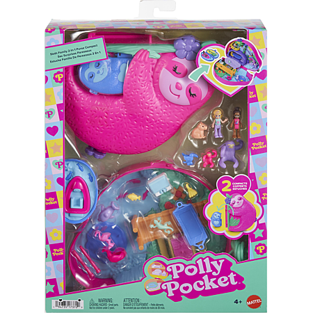Polly Pocket-Maman Singe et Son Bébé-Coffret 2 mini-figurines HWP04 - Jeux - Jouets Polly Pocket-Maman Singe et Son Bébé-Coffret 2 mini-figurines HWP04 - Jeux - Jouets
