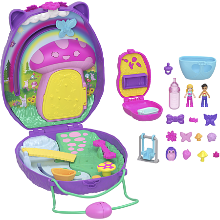 Polly Pocket Coffret Sac à Main Le Coquillage Enchanté avec Mini-Figurines Polly Pocket Coffret Sac à Main Le Coquillage Enchanté avec Mini-Figurines
