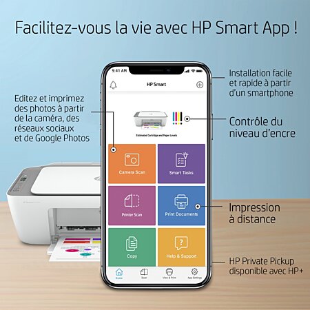 HP Hp imprimante multifonction deskjet 2710e - En promotion chez E.Leclerc