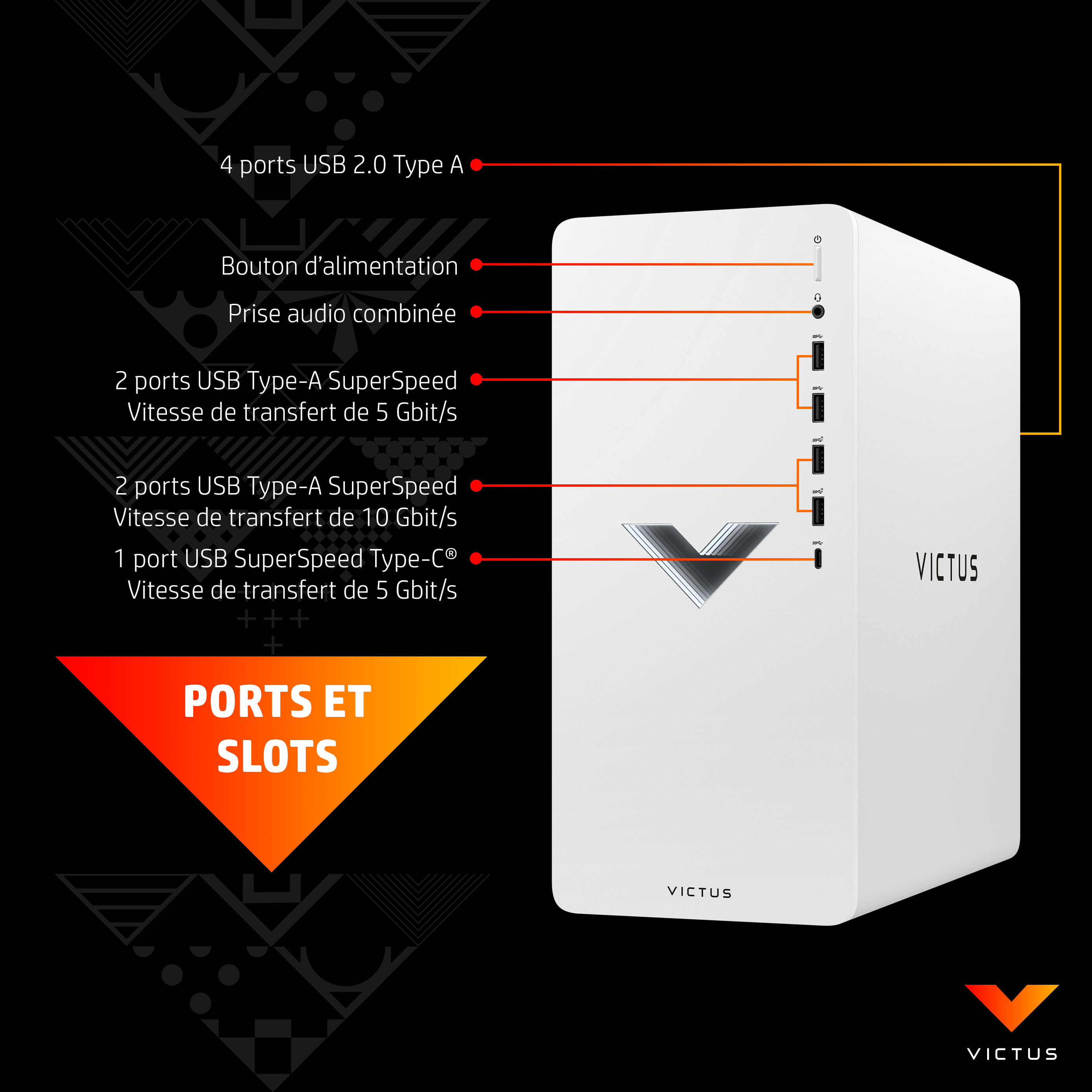 Victus by HP 15L TG02-0249nf AMD Ryzen™ 5 5600G 8 Go DDR4-SDRAM 512 Go ...