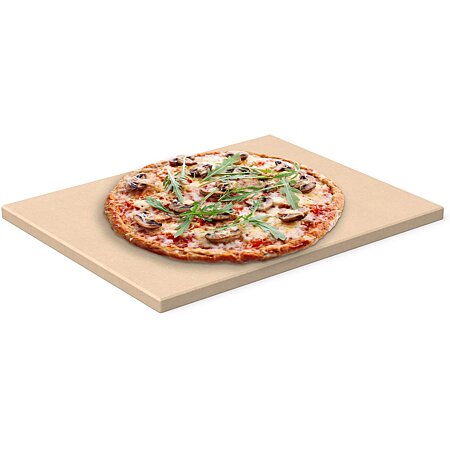 Plaque cuisinière Chef Pomodoro pierre à pizza rectangulaire - 38,1 x 30,4  cm - pierre pizza pour four et barbecue - pierre refractaire four pour la  cuisson des pizzas