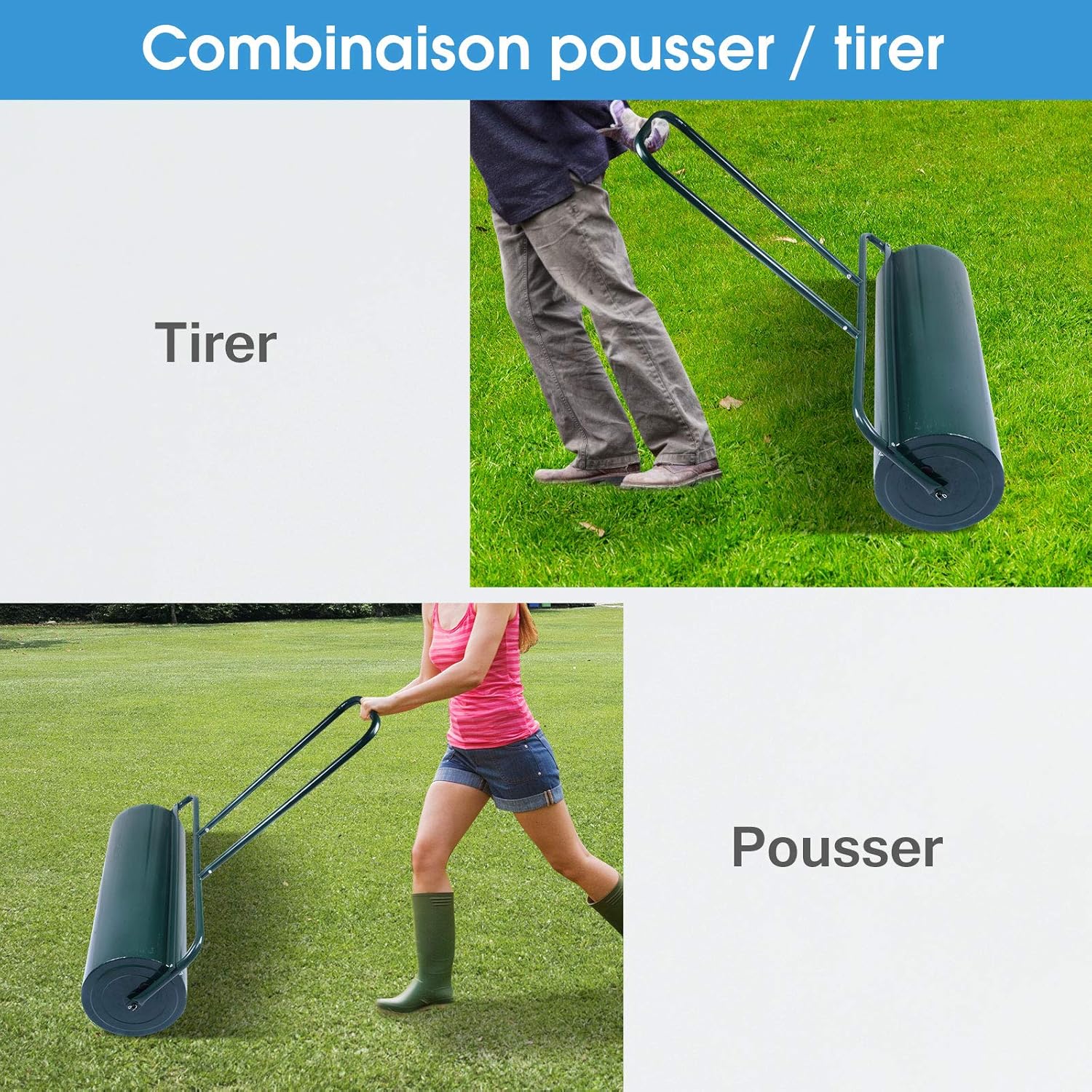 Outsunny Serre De Jardin étagère 3 Niveaux Dim. 59L X 39l X 127H Cm Metal Thermolaque Vert Pe Haute Densite 140g M Blanc~1kpqohhb8a001