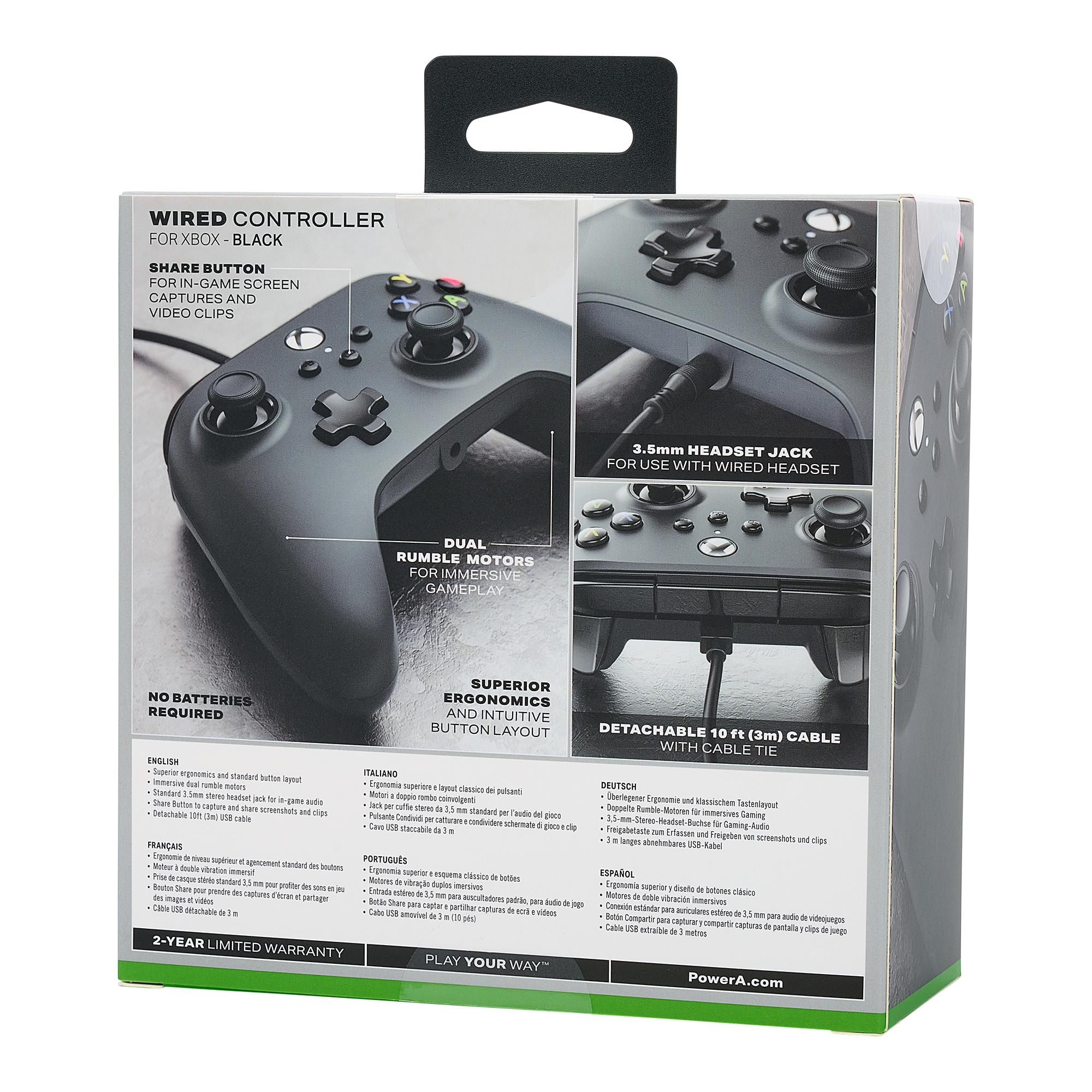 Manette Filaire Xbox Series X Transparente - Microsoft, Temps Réponse 0.01s, Câble 1m