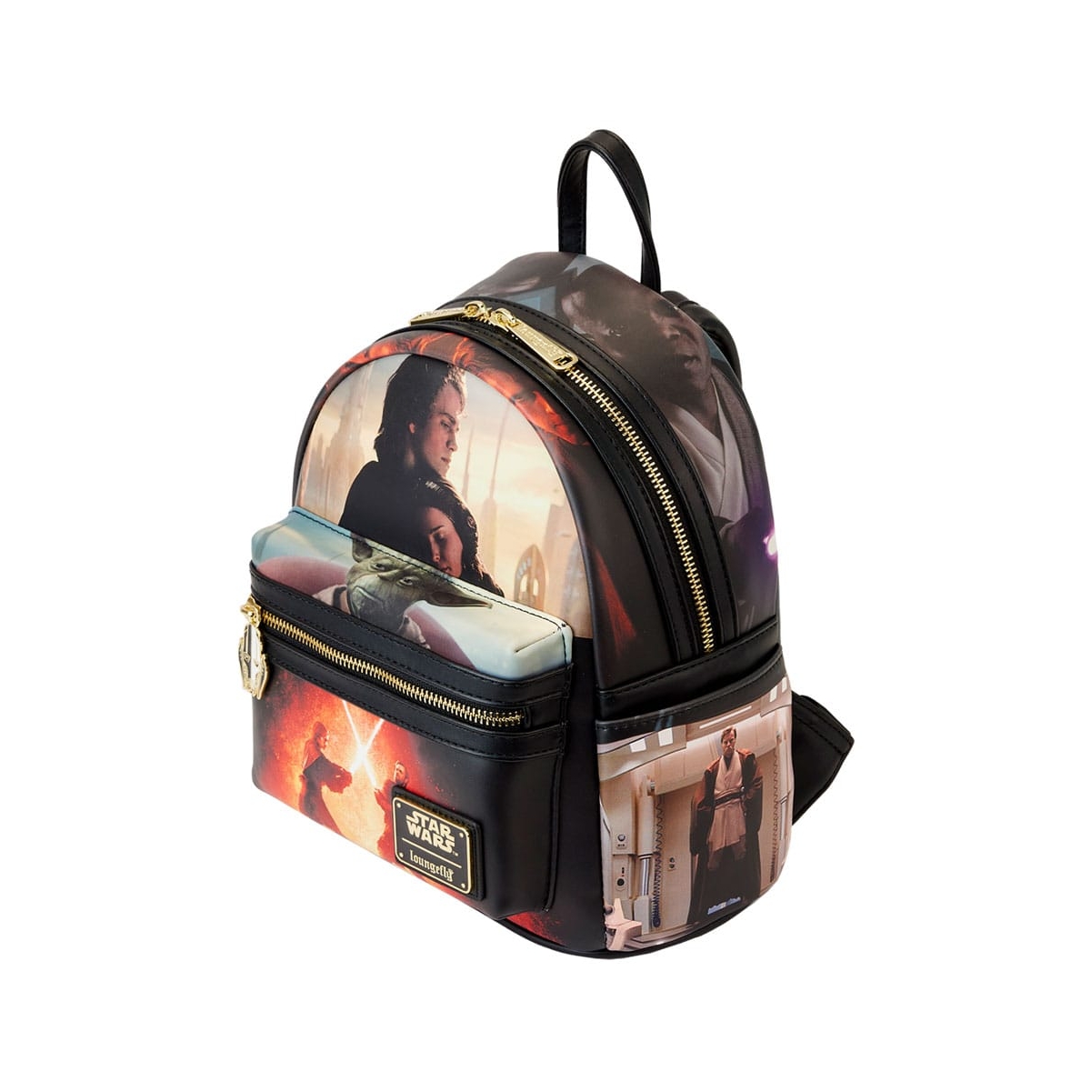 Sac à Dos Star Wars Grogu & Mandalorien Pour Femme - Mini Sac Officiel Noir Avec Détails 3D
