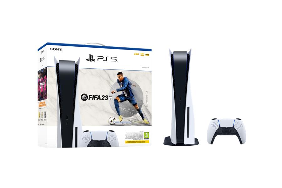 Sony - Pack PS5 Standard Edition FIFA 23 avec 2 jeux et 3 accessoires -  Console PS5 - Rue du Commerce