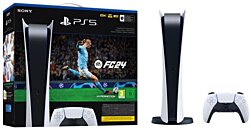 Pack PS5 Slim & EA Sports FC 24 - Console de Jeux Playstation 5 Slim ( Standard) 1 To, Blanc - Sony