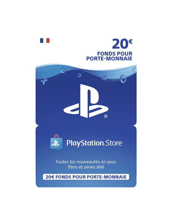 carte Playstation Network 20 euros (PS4) au meilleur prix