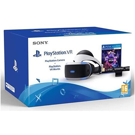 pack casque de réalité virtuelle - PlayStation VR + caméra V.2 + VR worlds  (à télécharger) (PS4) au meilleur prix