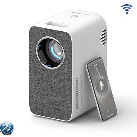 Rétroprojecteur Bluetooth WiFi Videoprojecteur Portable 1080P Full