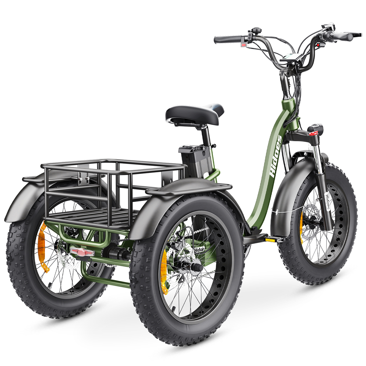 Tricycle électrique Pour Adulte – Charge Max 200 Kg, Pneus Larges 20 Pouces, Batterie Amovible 48 V / 12 Ah, Autonomie 35 Km, Pour Trajets Et Loisirs