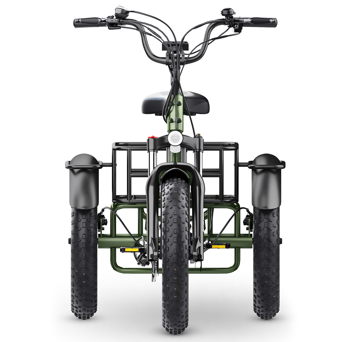 Tricycle électrique Adulte Cargo - Autonomie 35 Km, Charge 200 Kg, Pneus Larges 20", Batterie 48V Amovible - 5