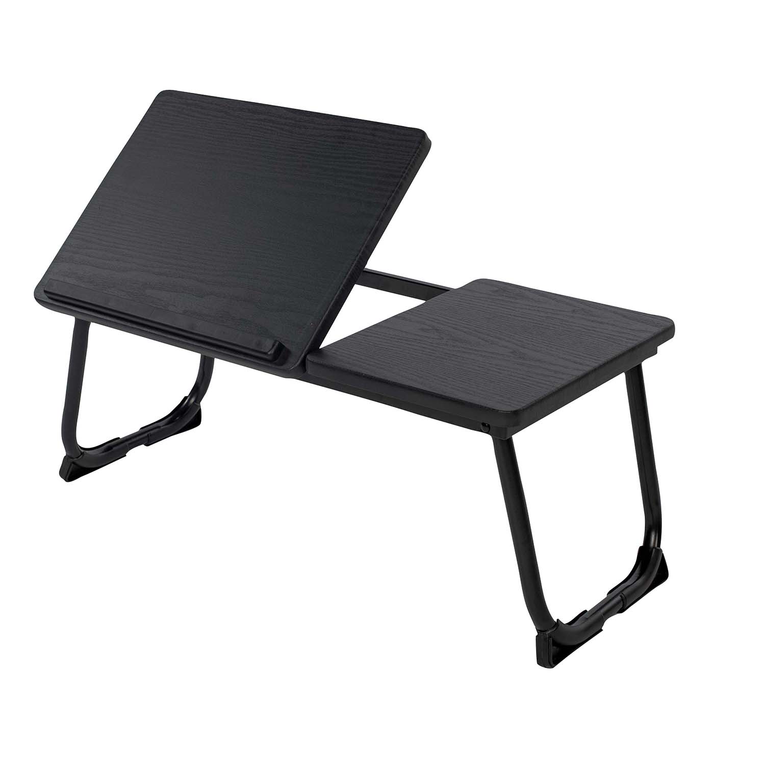 1x Table d'ordinateur portable pliable Noir Plateau de lit HxlxP