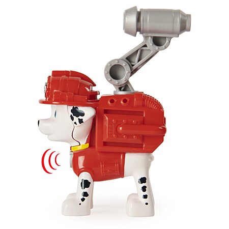 PAW Patrol, Figurine à collectionner Ruben Moto Pups avec badge de