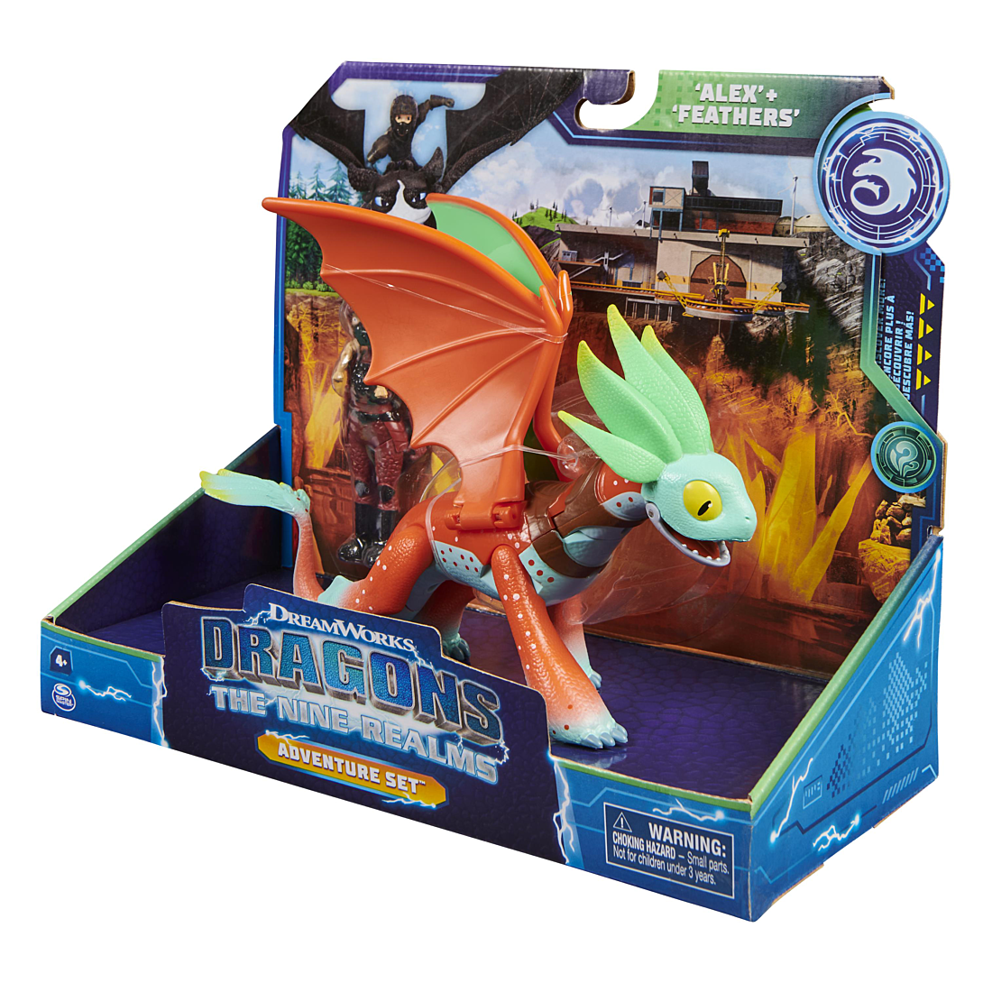 Pack Dragon & Viking - Tom & Tonnerre - Dragons Les Neuf Royaumes Spin Master | King Jouet
