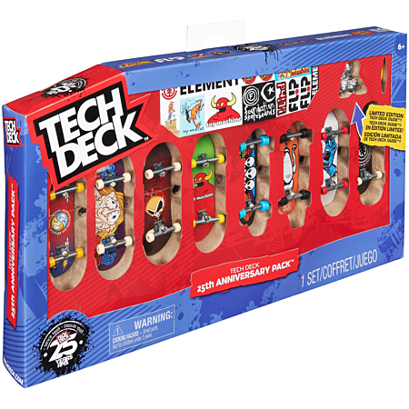 Coffret 25eme anniversaire tech deck - 8 finger skates + 1 figurine collector - mini skates doigts- Figurines et mondes imaginaires - Jeux d'imagination Coffret 25eme anniversaire tech deck - 8 finger skates + 1 figurine collector - mini skates doigts- Figurines et mondes imaginaires - Jeux d'imagination