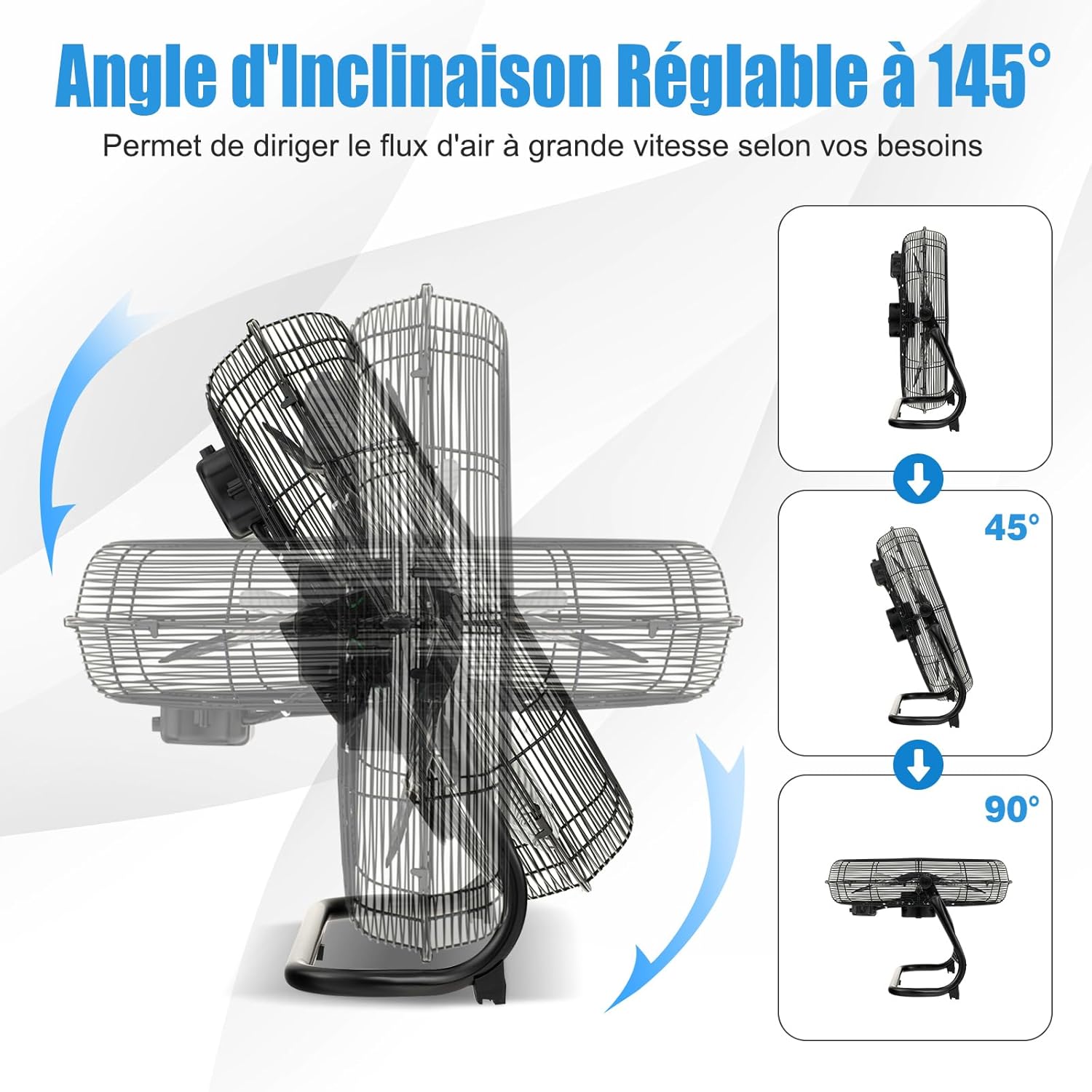 Ventilateur de four à 5 pales, en alliage d'aluminium, pour une meilleure circulation de l'air