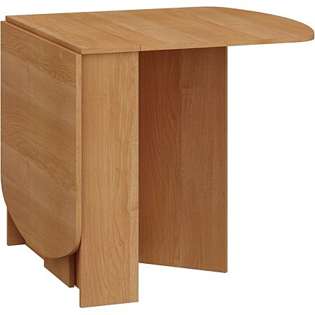 Table pliable de cuisine salle à manger 2 abattants - table ovale extensible  - panneaux particules blanc - Achat & prix