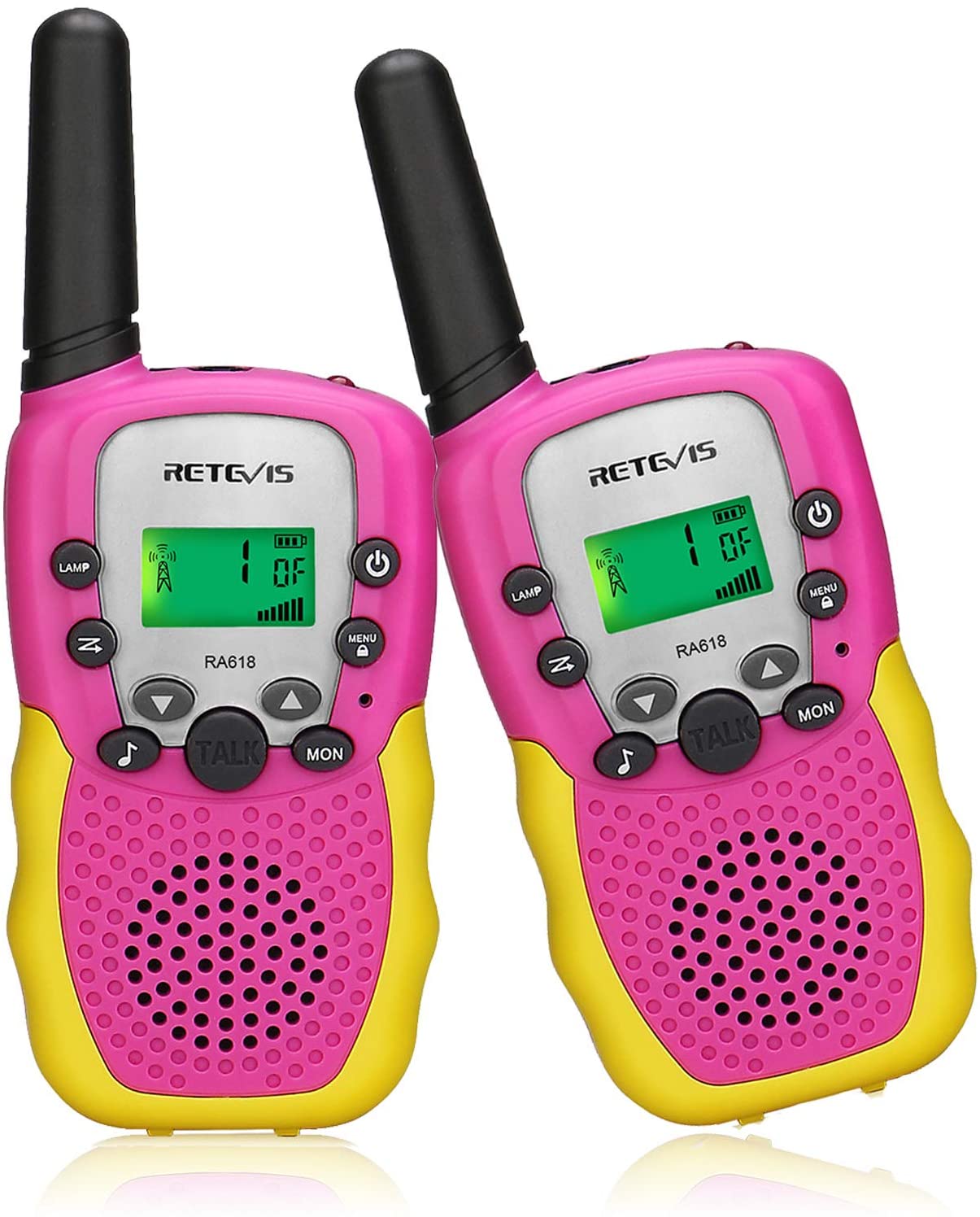 talkie walkie enfant 10 Canaux rose jaune au meilleur prix