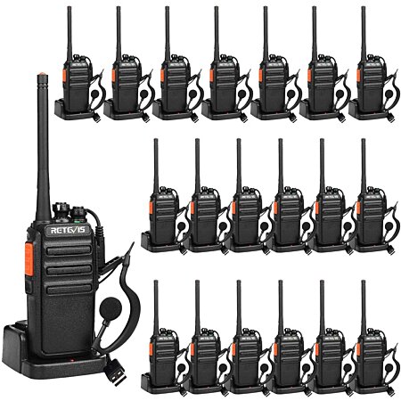 20 talkie walkie professionnels 16 Canaux CTCSS/DCS avec