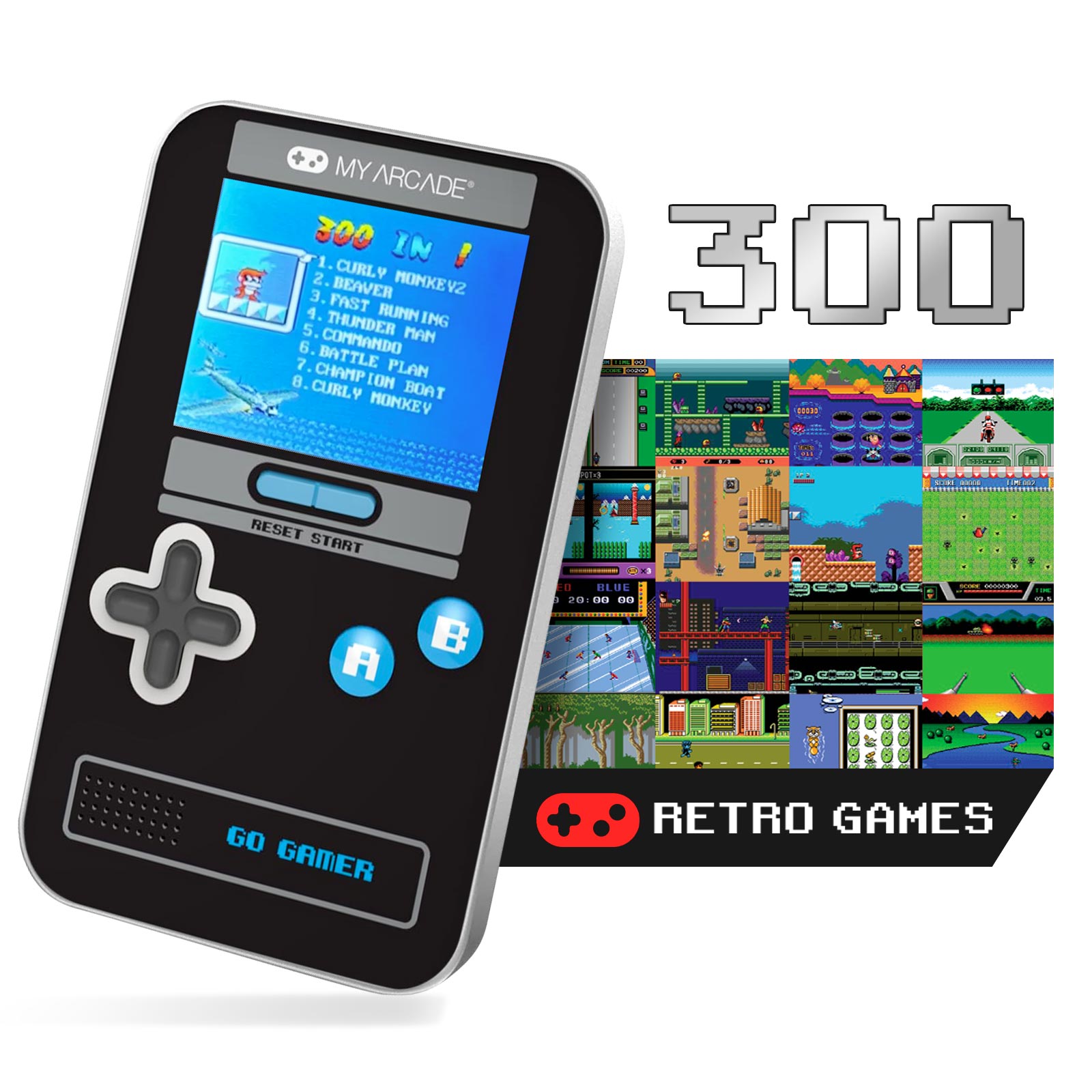 Arcade Rétro Mini Rétro Arcade 520 Jeux Vidéo Classiques Console De Jeu Portable 3 Pouces - Jeux Vidéo