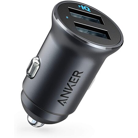 Chargeur de Voiture Mini Adaptateur Allume-Cigare Double Port USB