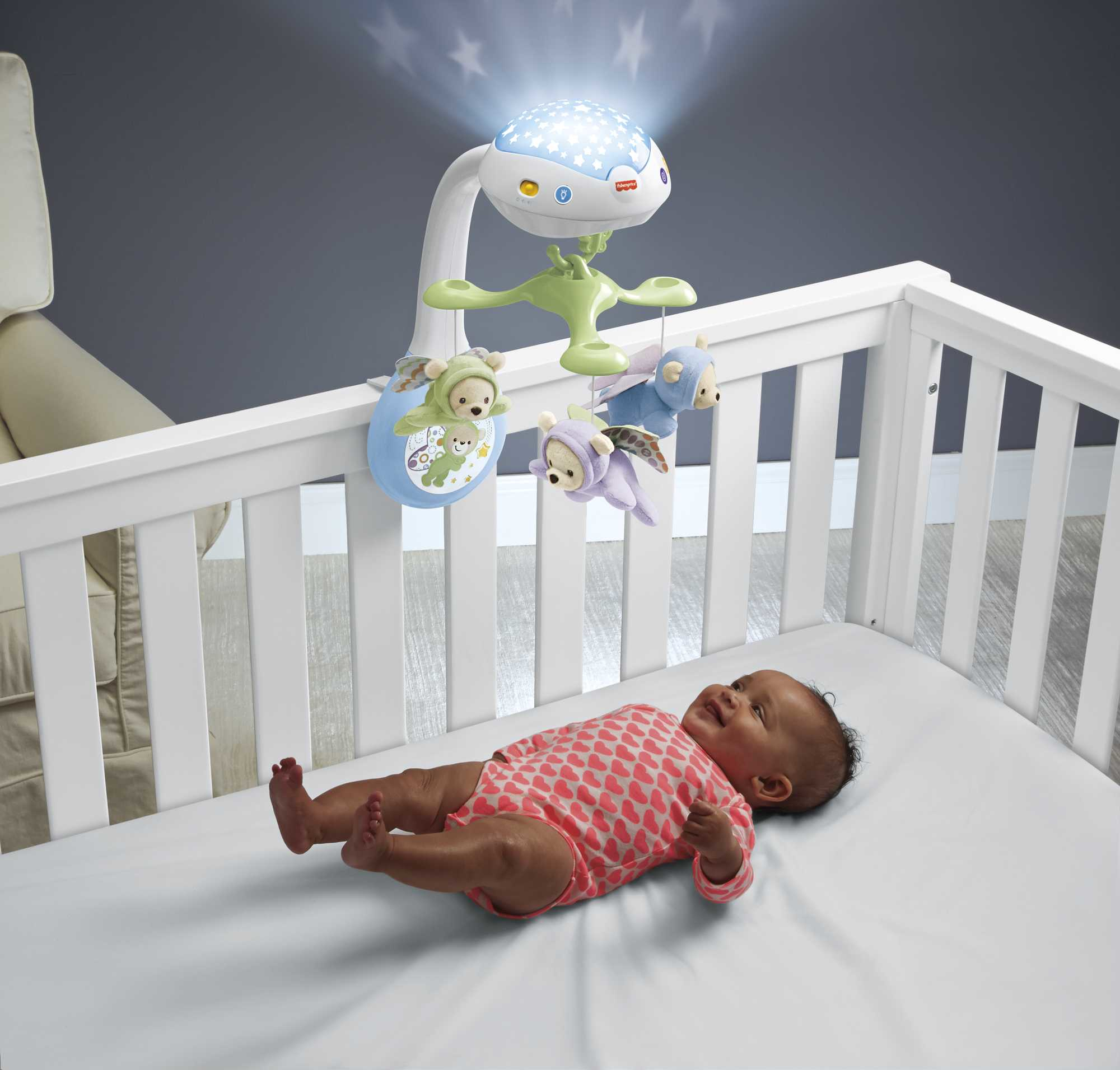 Mobile bébé pour noel : cadeau naissance bébé - mobile électronique