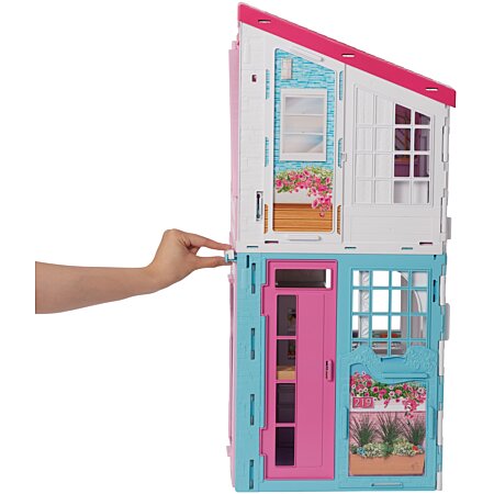 Barbie Mobilier La Maison à Malibu repliable pour poupées, deux