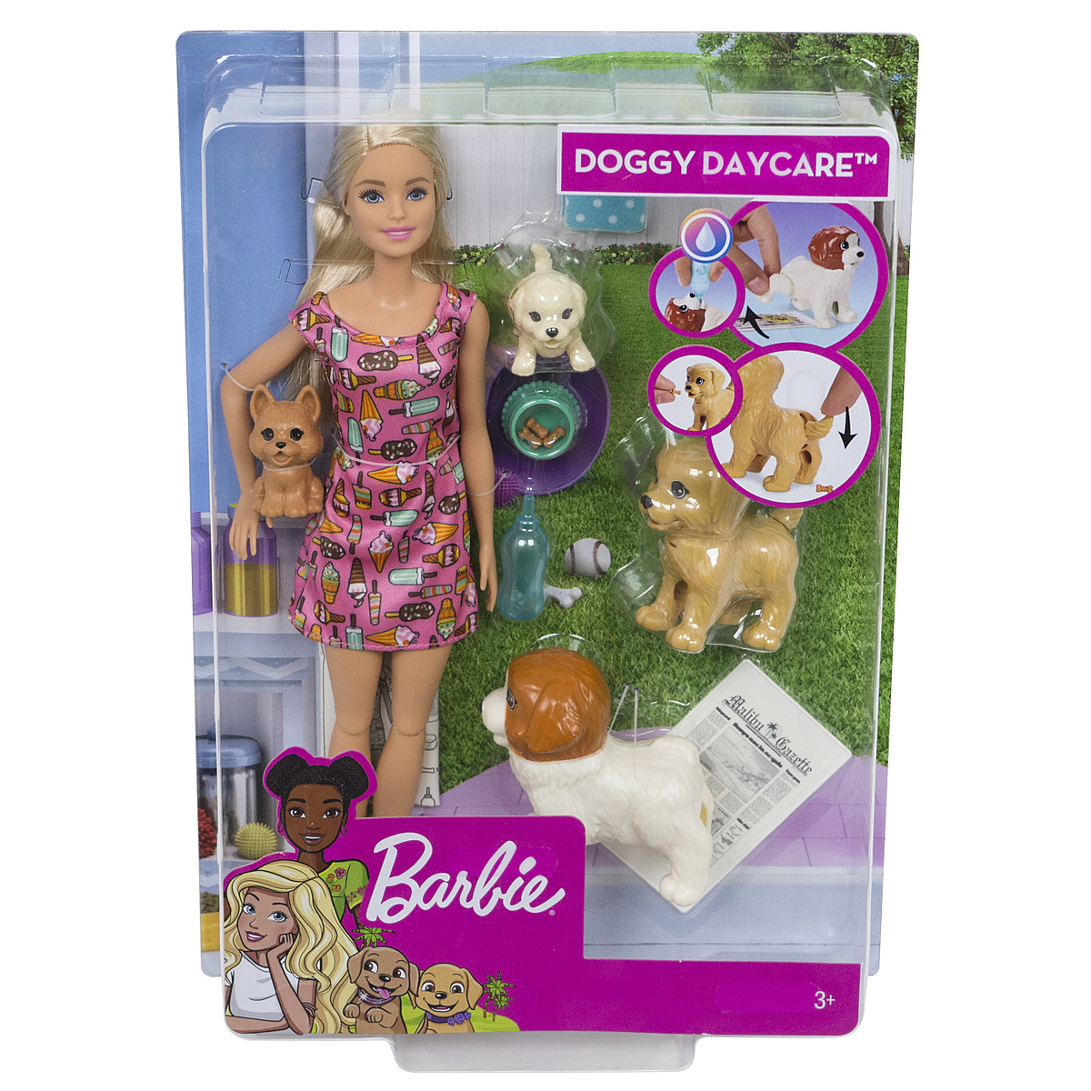 Coffret Barbie Et Ses Chiens Barbie au meilleur prix