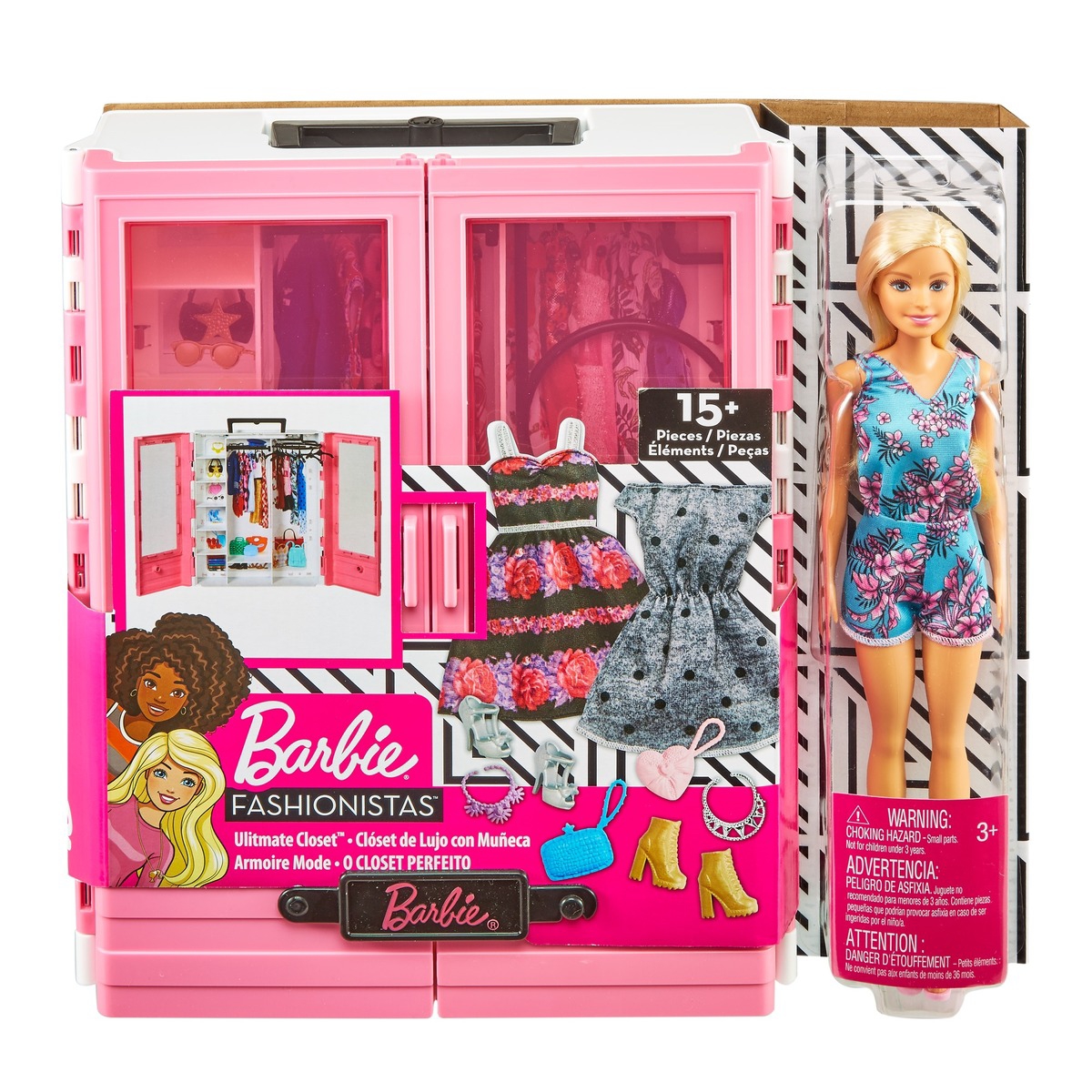 Barbie - Barbie Et Son Dressing De Rêve (Poupée Incluse