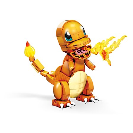 MEGA Pokémon Coffret de construction Figurine articulée Salamèche Géant (28  cm) avec 750 briques et pièces compatibles et Poké Ball, Jouet Enfant, Dès