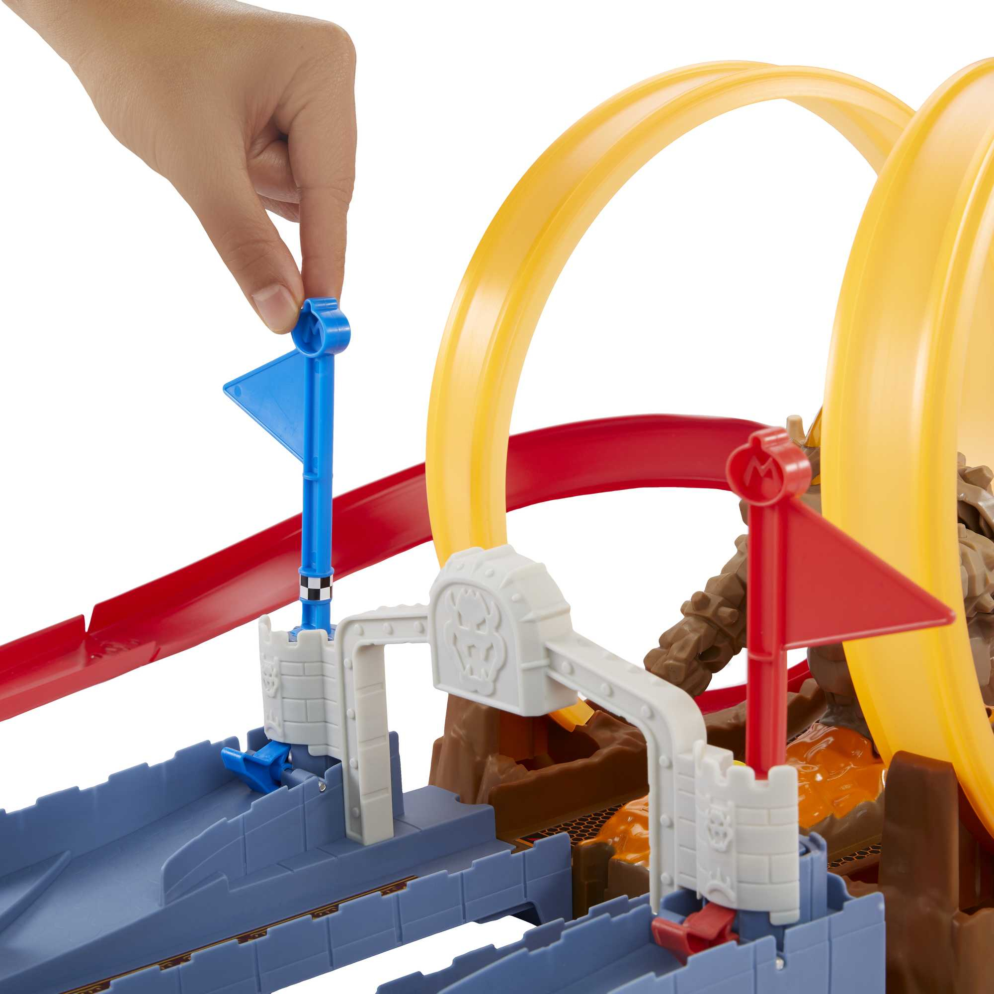 Coffret Hot Wheels Course Chaotique au Château de Bowser Mario