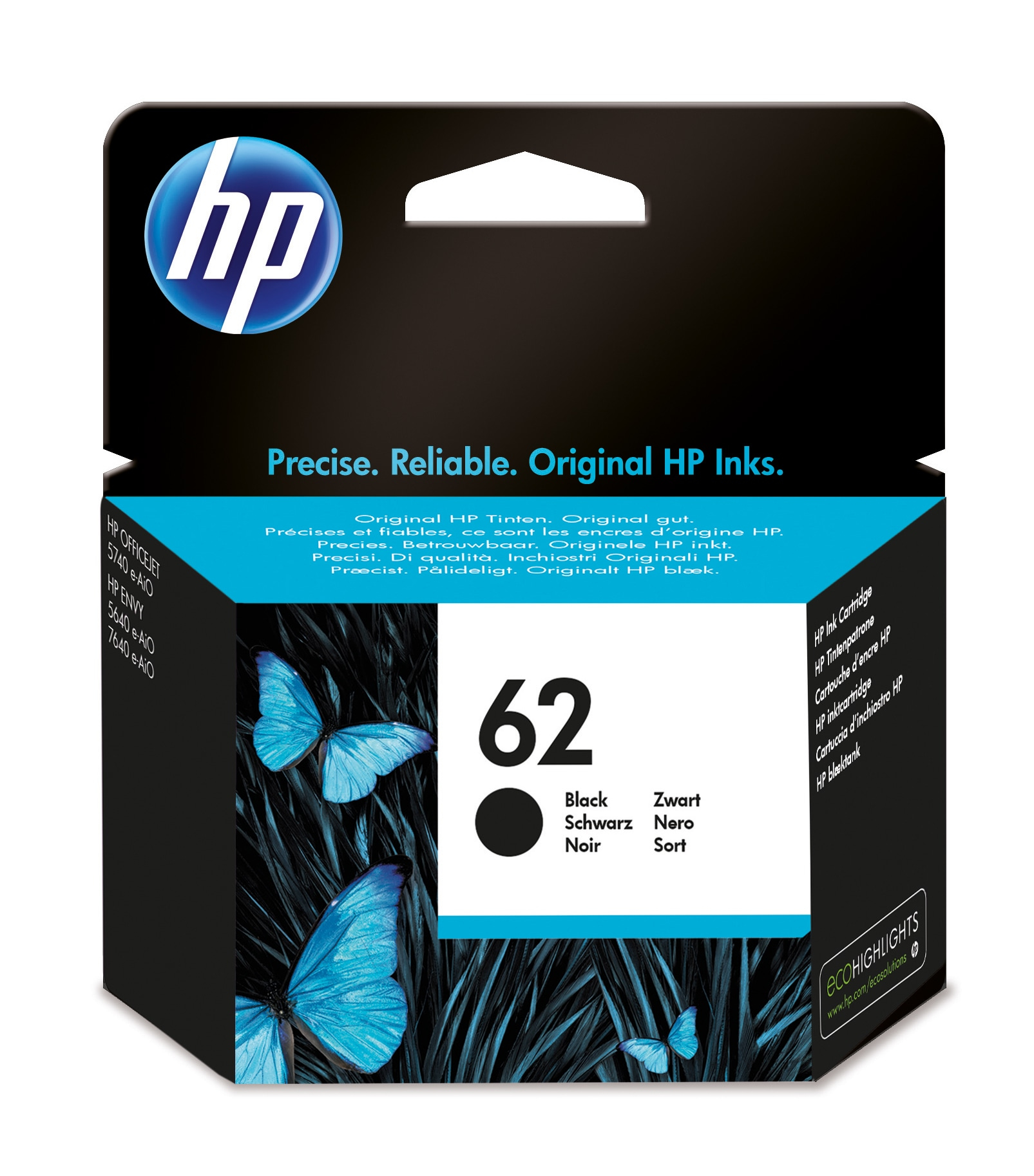 ✓ HP cartouche encre 62 noir couleur Noir en stock - 123CONSOMMABLES