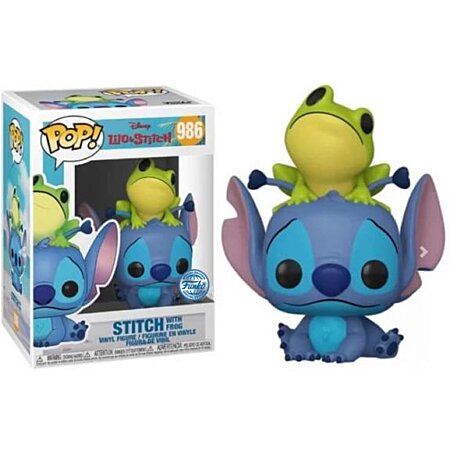 Figurine Pop [Exclusive] Disney Lilo & Stitch : Stitch avec grenouille  [986] au meilleur prix