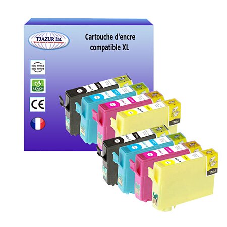 Cartouches compatibles Epson T1291, T1292, T1293, T1294, lot T1295