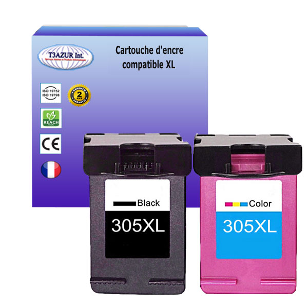 Cartouches D'encre Compatibles HP 305/305XL – Lot 4 Couleurs – Pour Envy 6020