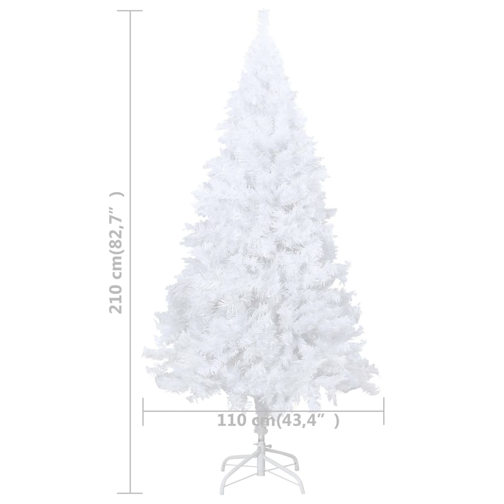 Sapin De Noël Slim LOGAN 210 Cm - 1432 Branches PE+PVC, Ouverture Parapluie, Réaliste - 3