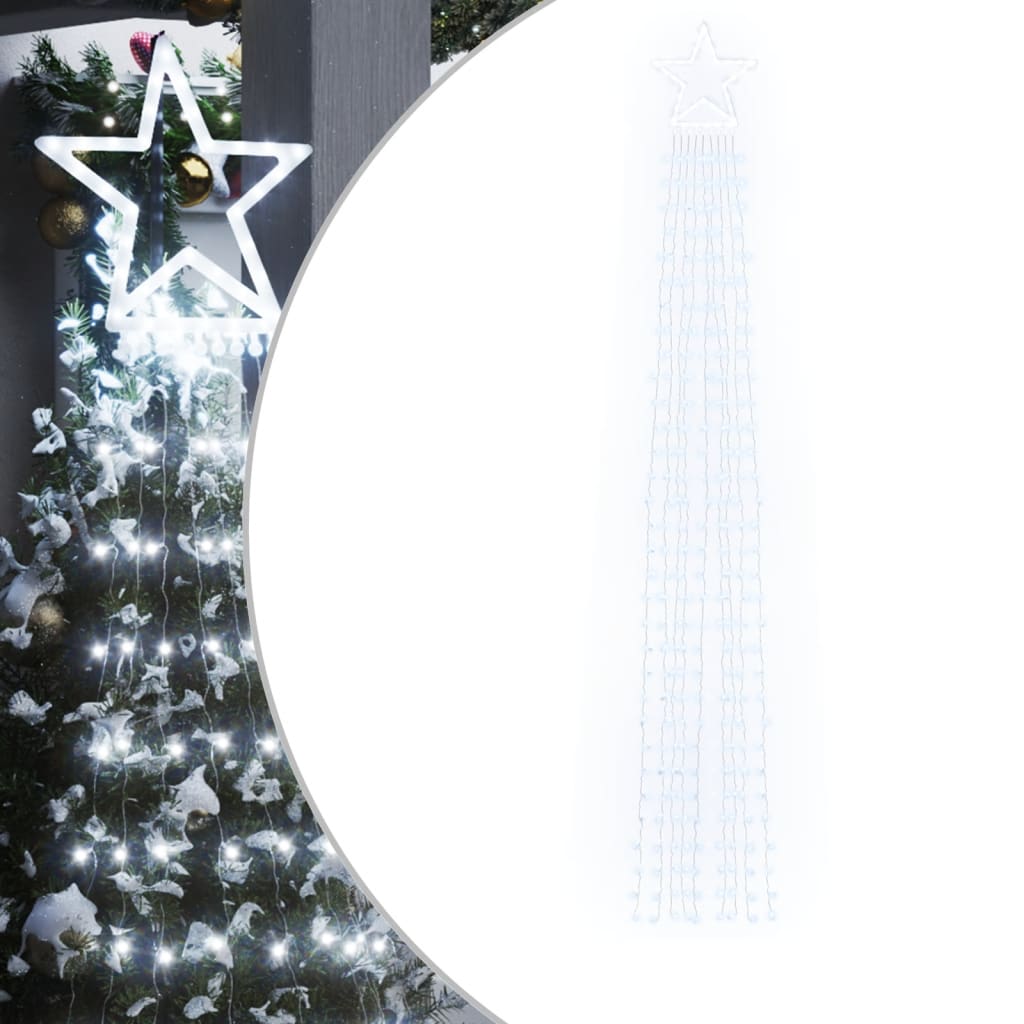 Guirlandes lumineuses LED pour sapin de Noël, Blanc glacé croustillant, 2m 3000K 75Ø