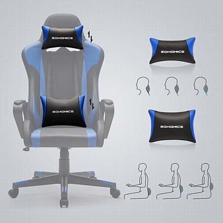 FOXSPORT - Chaise de gaming, fauteuil gamer confortable avec support  lombaire et appui-tête réglable, accoudoirs 2d, chaise de bureau gamer -  Chaises - Rue du Commerce