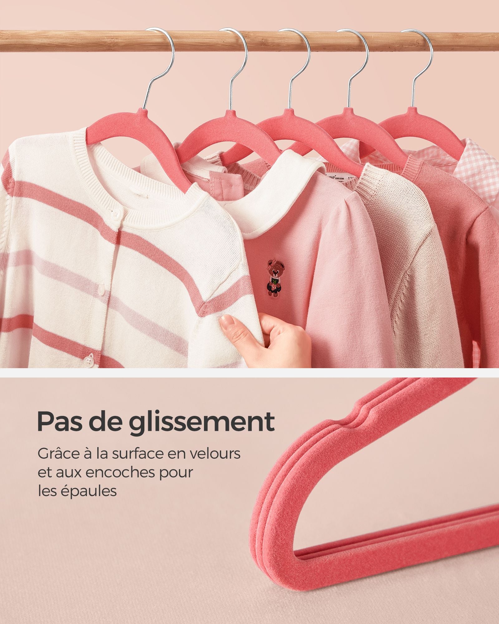 COM-FORT HOUSE Cintre En Métal | Couleur Grise | Antidérapants Et Résistants | Cintres à Vêtements | Idéal Pour Vestes, Pantalons Ou Chemisiers | 48 Pièces