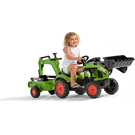 FALK CLAAS Tractopelle a pedales Arion 410 avec excavatrice pas cher FALK CLAAS Tractopelle a pedales Arion 410 avec excavatrice pas cher