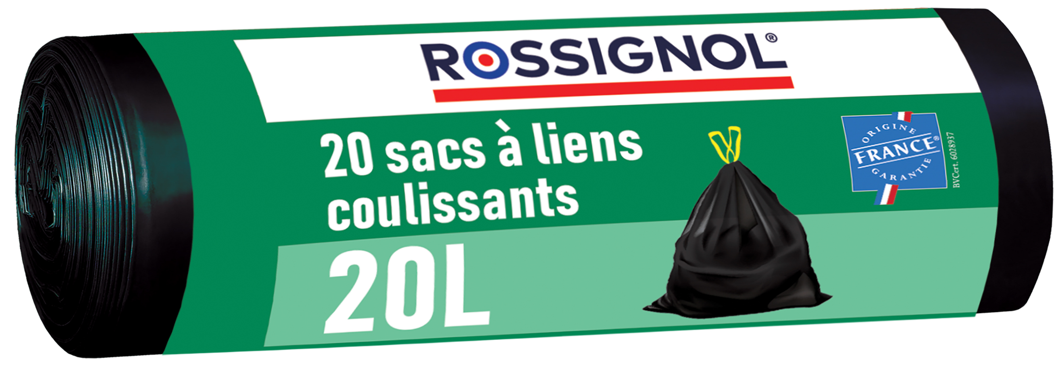 Lot de 20 sacs poubelle 20L BAGY Made in France